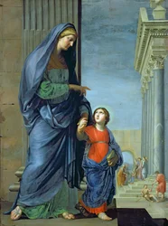 聖アンナが聖母を神殿に導く、1635-45年